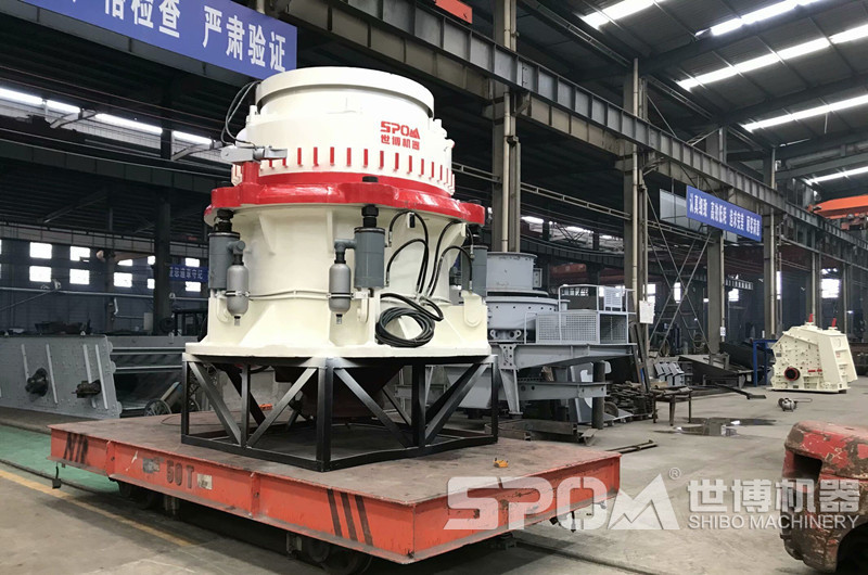 圓錐破碎機，中細碎花崗巖